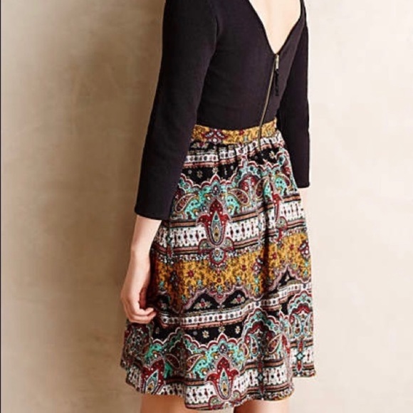 Anthropologie Maeve 3/4 Sleeve Arborea Dress; Size 0P - Picture 2 of 5